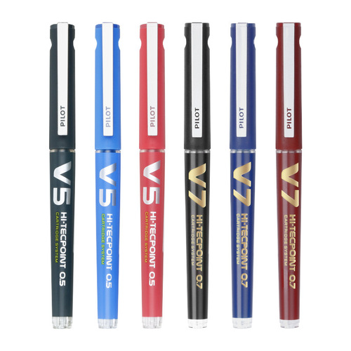 Japan PILOT BXC-V5/V7 ball needle tube water pen black 0.5/0.7 replaceable core gel pen