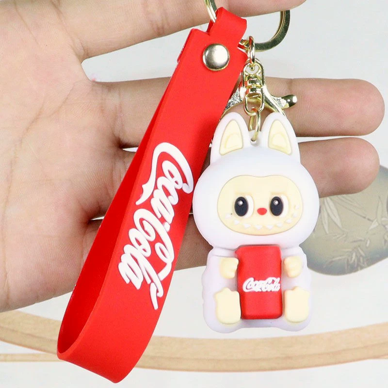 Эмалированная коллекционная фигурка Labubu серии Coca-Cola слепок ящик Лабубу третьего поколения фигура макарон силиконовый брелок
