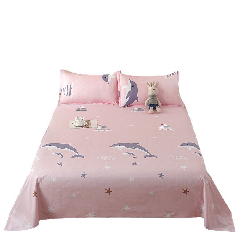 Fábrica al por mayor dormitorio cama individual estudiante universitario dormitorio especial superior e inferior hoja de cama hoja de colchón 1,2 m HOJA DE edredón de una sola pieza