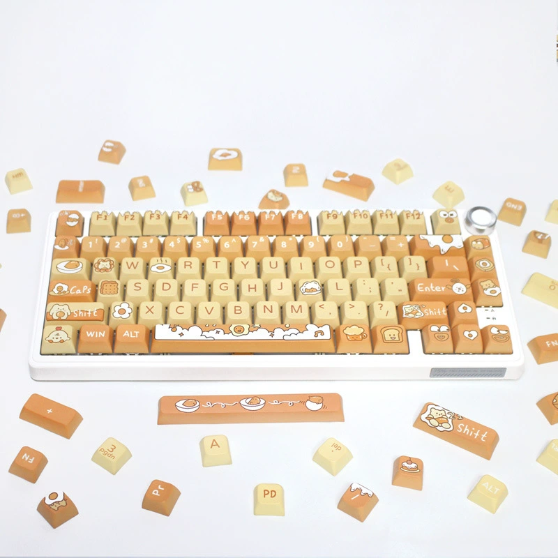 Polyplants cute personality keycap pbt с пятисторонним нагревом XDA high механическая клавиатура универсальная
