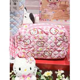 Hello Kitty高颜值猫咪化妆包便携旅行收纳可爱立体手提包洗漱A23