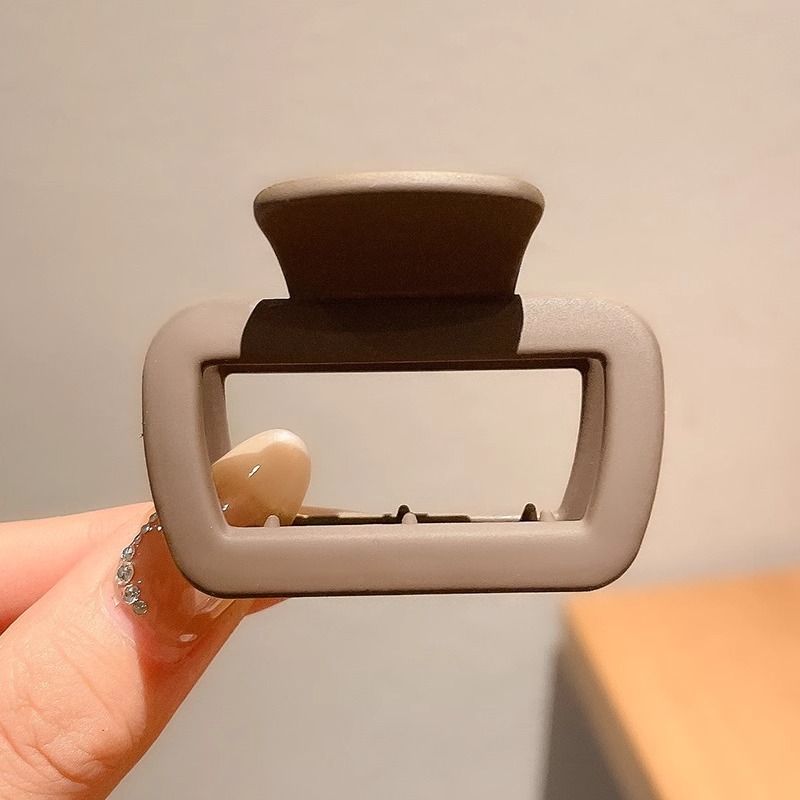 Carta cuadrada abrazadera de agarre esmeriada para mujeres de alta calidad 2025 nuevo disco de cabello de cabecera de cabecera de pescado pinza de cabello