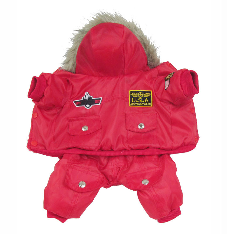 Pet Dog Winter Clothes Red Variation