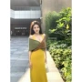 气质撞色修身时尚长裙