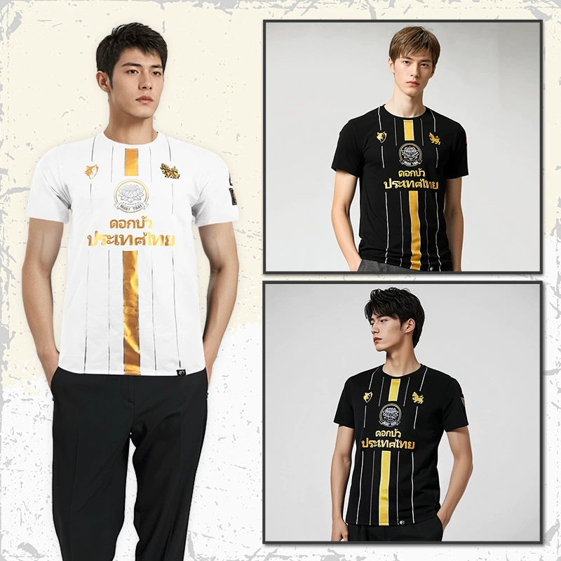 VSZAP Бойцовский UFC Lotus Baumw хлопковая майка Muay Thai спортивная футболка для боя тренировка фитнес золото короткие рукава mma трансляция решение