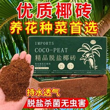 【椰砖营养土】高泡发椰砖压缩椰糠脱盐种菜养花通用型土壤种植土