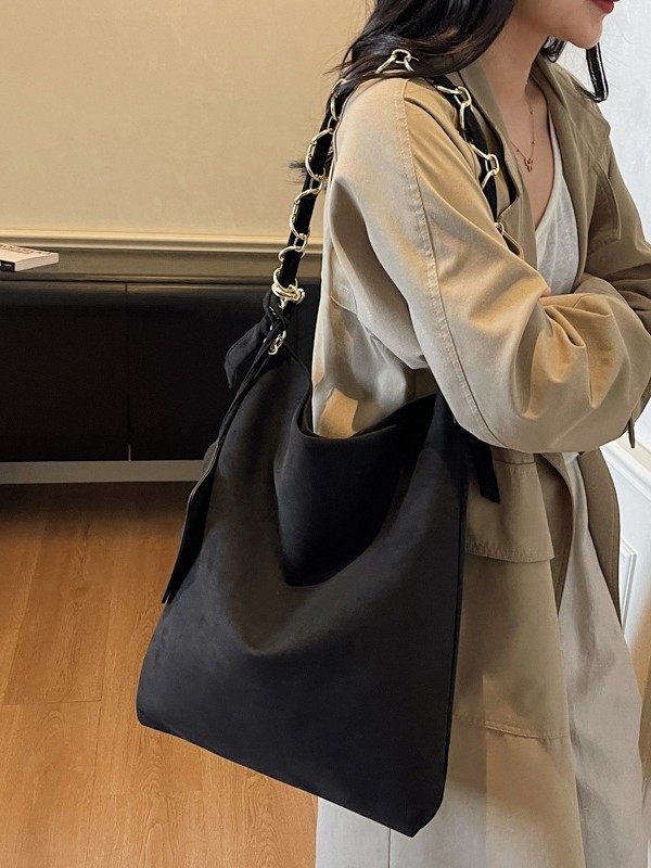 2025软面磨砂大容量包新款时尚单肩包简约洋气通勤斜挎包女包|undefined