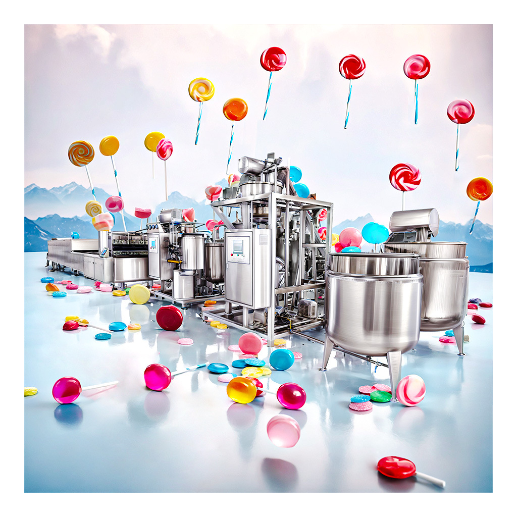 思恩SE-150E梨膏棒糖伺服式浇注生产线 棒棒糖自动成型设备