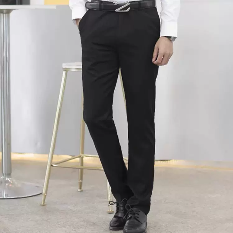 春秋西裤男修身型商务正装男裤韩版上班直筒小西装裤西服休闲裤子