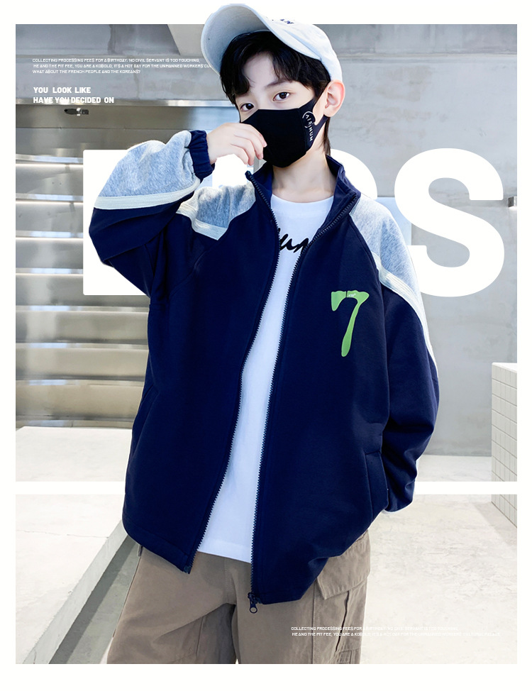 2023 New Boys' Printed Long sleeved Windbreaker South Korean Children's Foreign Style Jacket_voghion.com