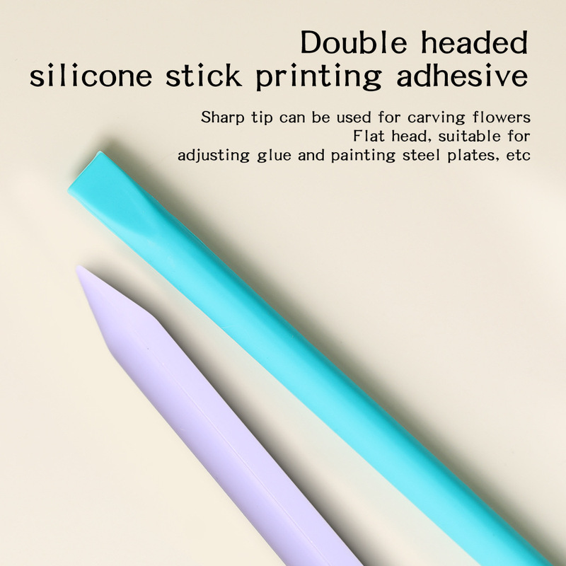 Nail Art 2026 New Model Dual-Head Glue Stick Multifunctional Printing Glue Pen Glue Mixing Stick Nail Tools Wholesale