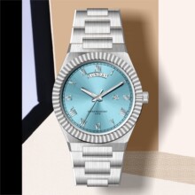 跨境时尚瑞士名表防水夜光表男款合金石英表高颜值男士商务手表