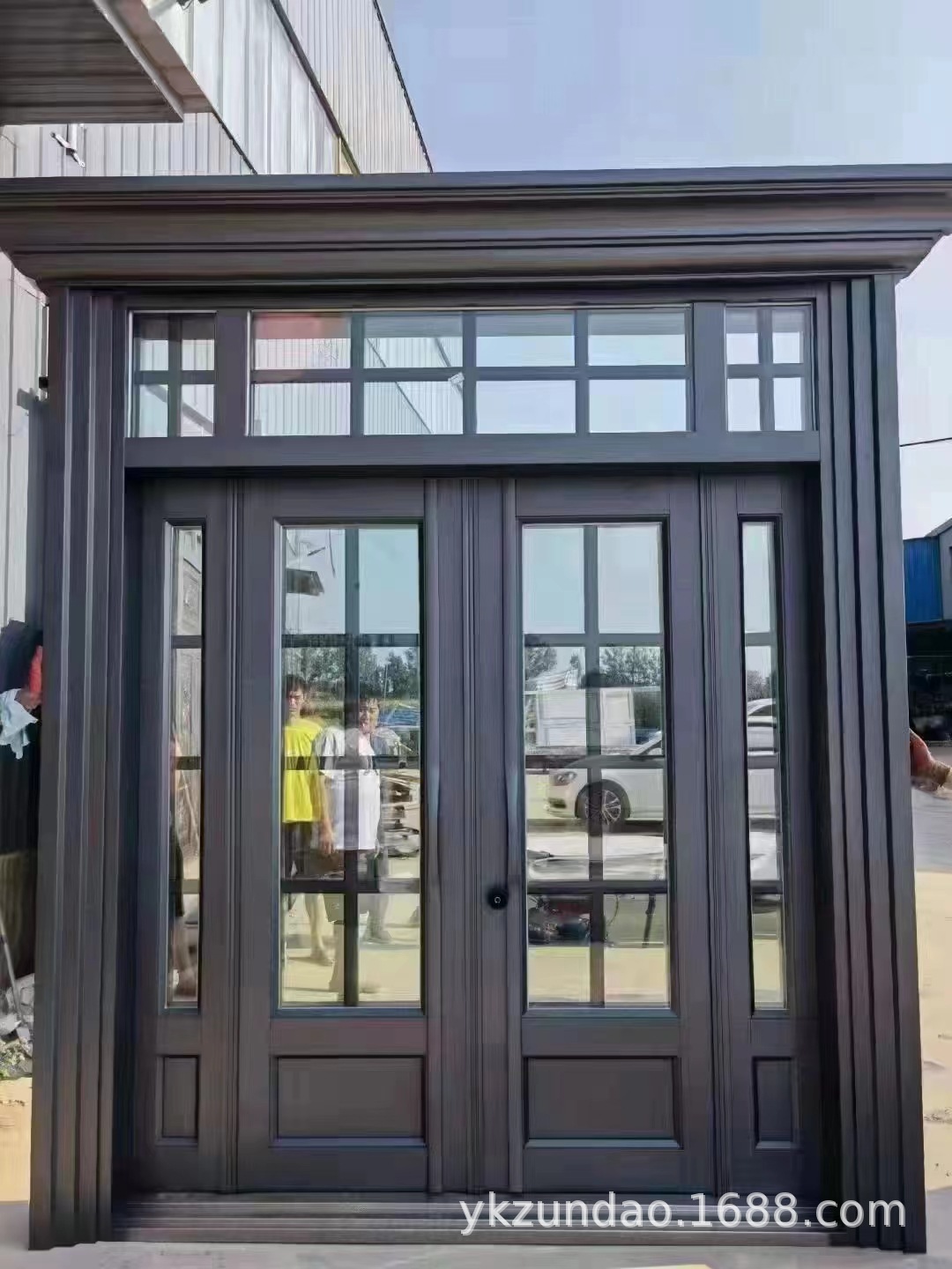 四开锌合金别墅玻璃大门