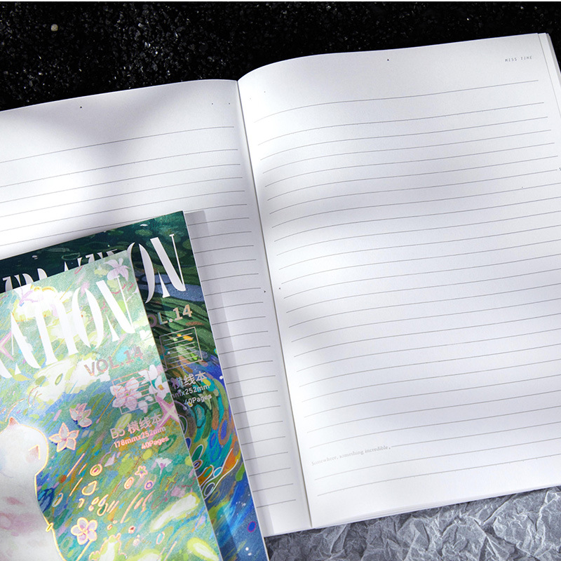 Recoge el diario inalámbrico en plástico, roba la noche de la galaxia, el texto de caligrafía, el bloc de notas, las notas de la oficina del estudiante