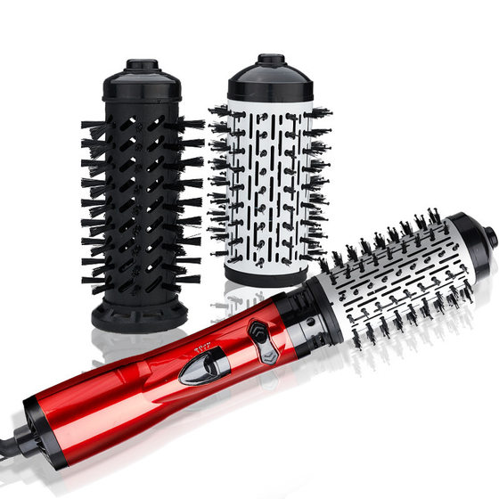 [in stock] Cross-border Automatic Curly Hair Comb Wave Roll Big Roll Hot Wind Comb Three-in-One Big Wind Fluffy Blowing Comb