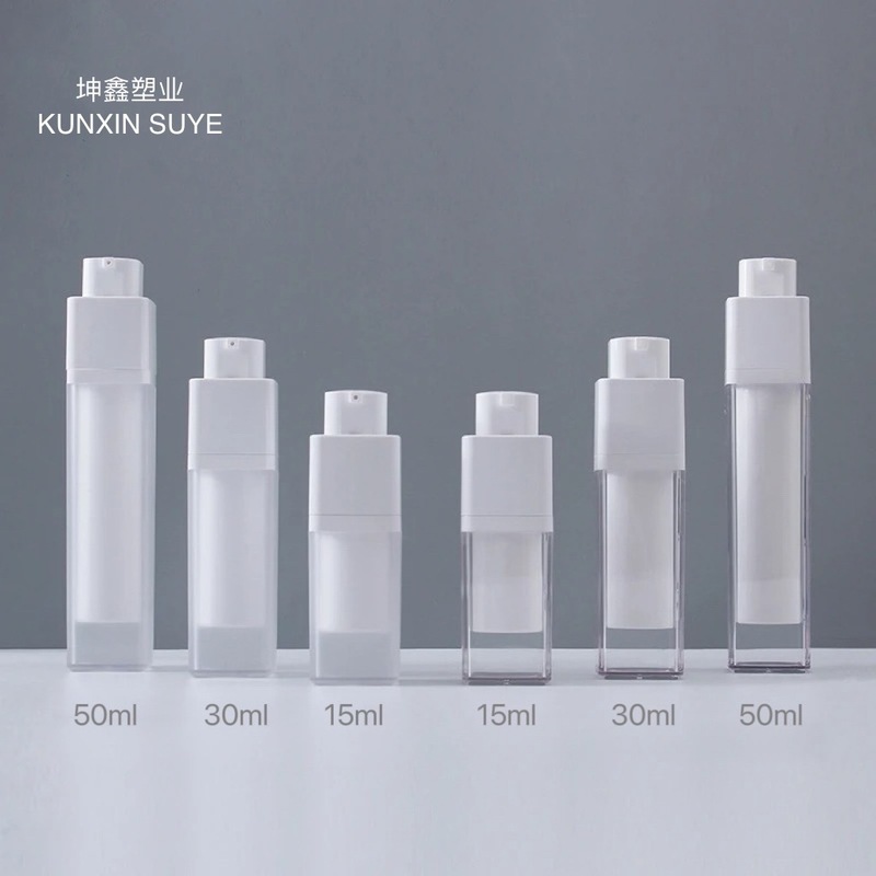 スポット 15ml30ml 角型回転真空ローションボトル 50ml 詰め替え化粧品ファンデーションローションスキンケアウォーターボトル|undefined