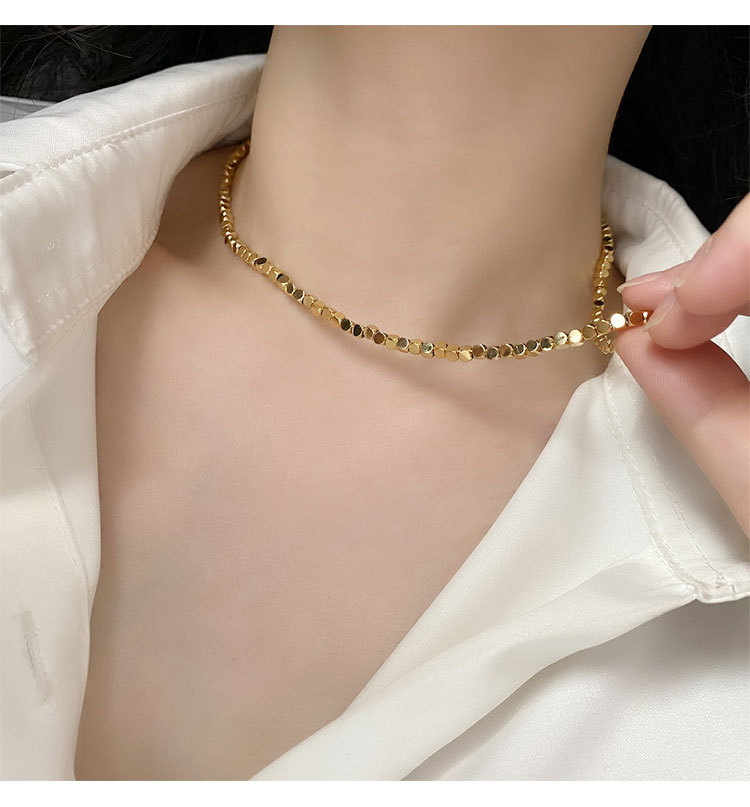 Simple Style Geometric Titanium Steel Necklace_colorza_5