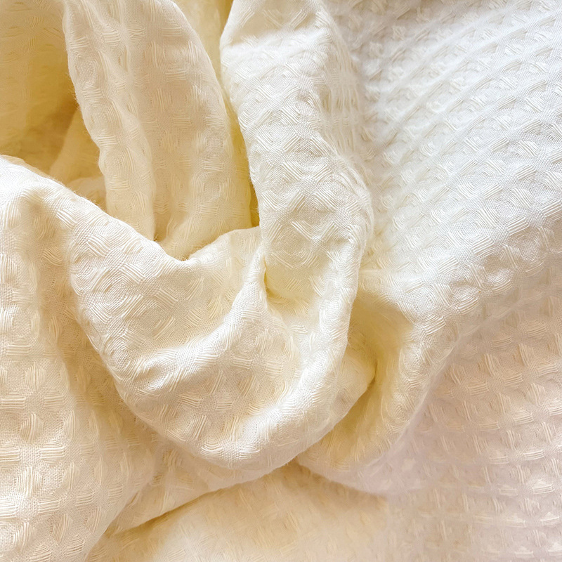 Clase A de alta gama de algodón waffle de cuatro piezas de algodón japonés waffle hoja de cama cubierta del edredón ins ropa de cama de algodón puro