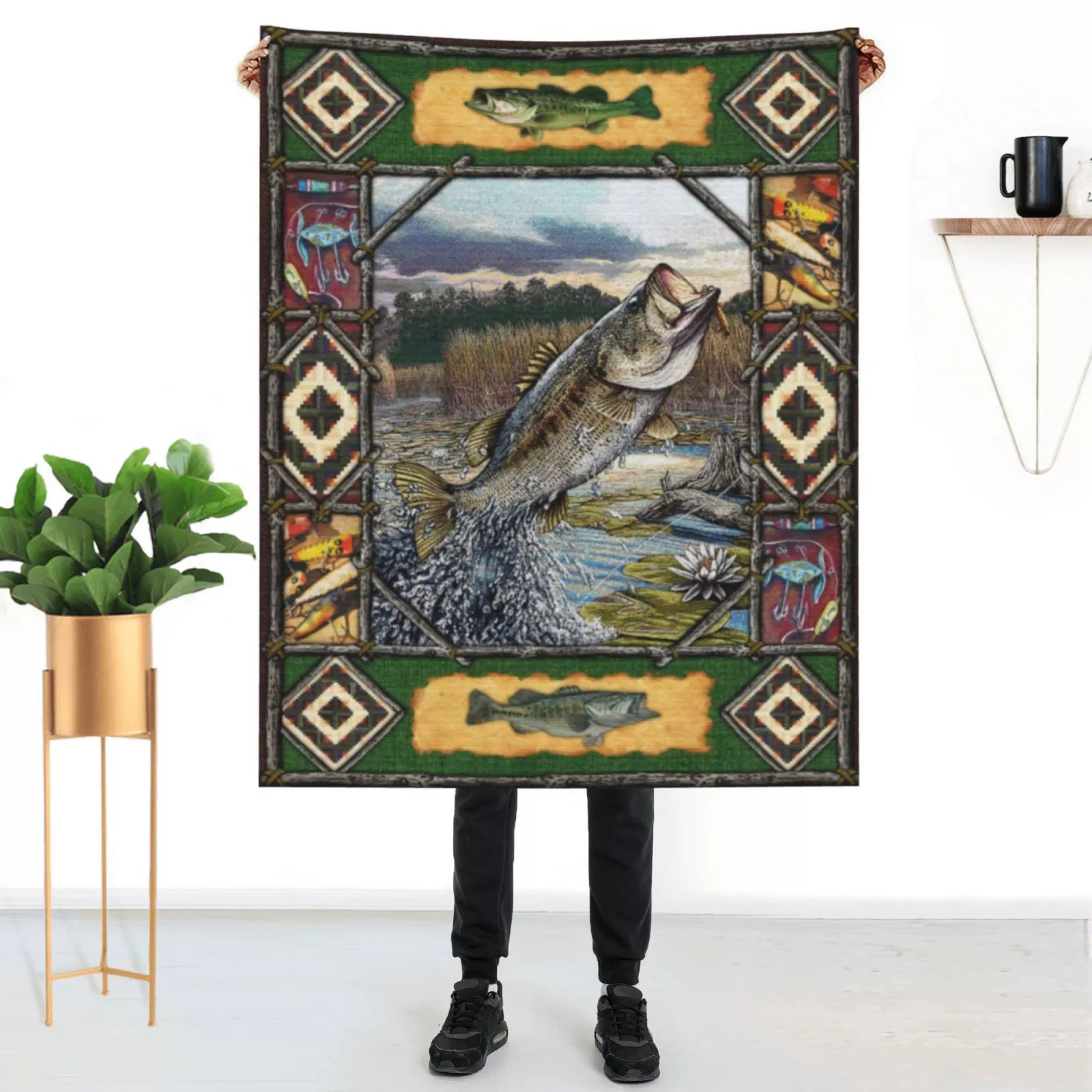 Amazon Горячая продажа Рыбное фланелевое одеяло кондиционер одеяло подарок из бещины Двусторонняя фланель