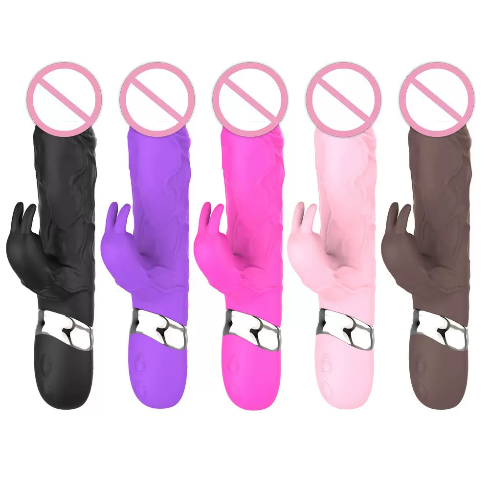 外贸女用仿真阳具兔子震动棒女性自慰器大号高潮充电情趣用品批发