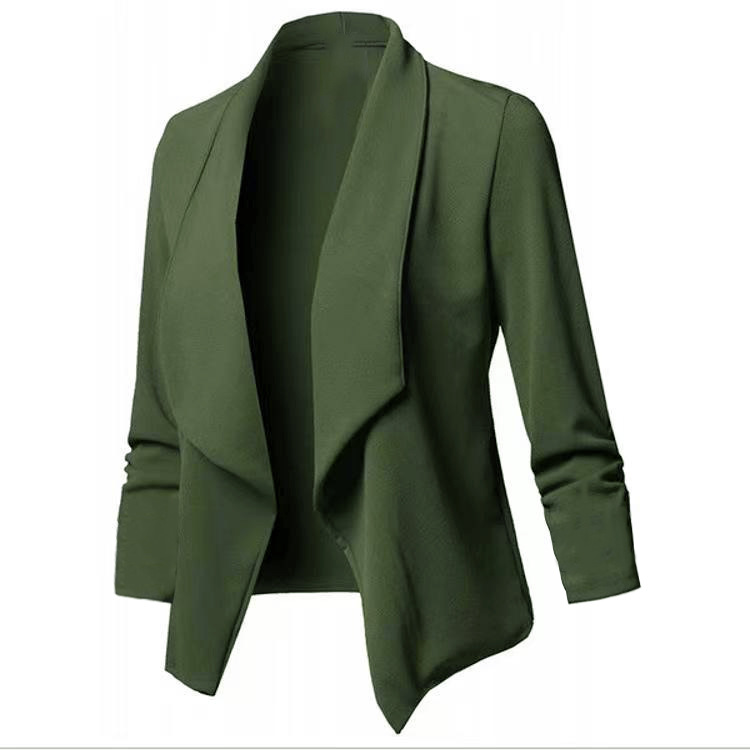 Blazer versatile taglio slim maniche lunghe con colletto_voghion.com