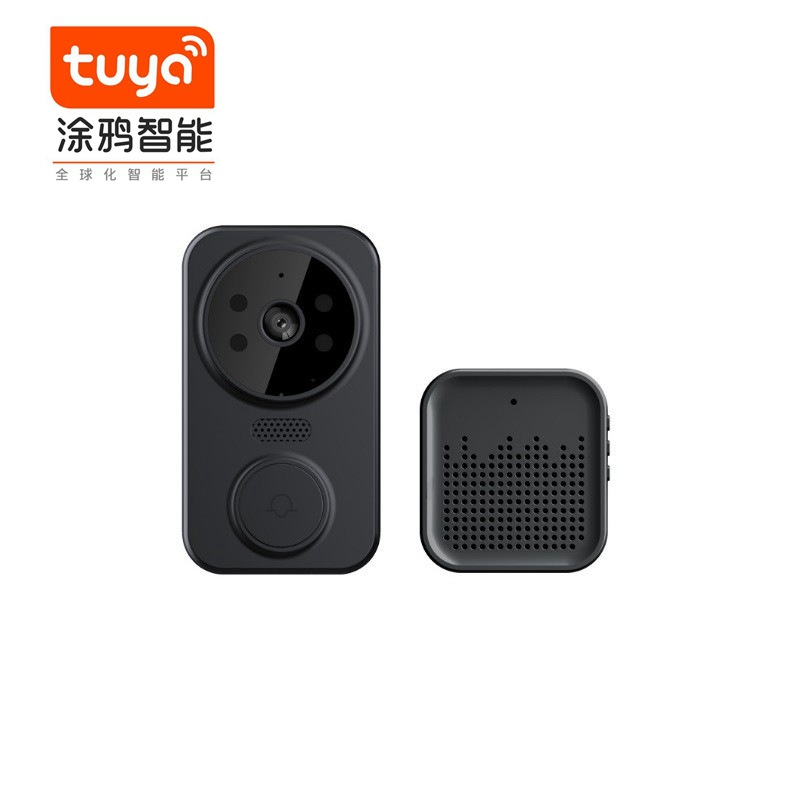 Timbre de video TUYA de bajo consumo WIFI Timbre inalámbrico HD Seguridad inteligente para el hogar Intercomunicador graffiti transfronterizo