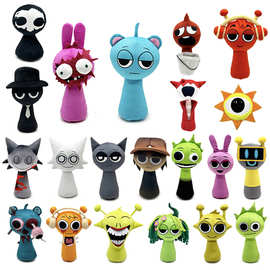 跨境新款 sprunki Wenda Plush 节奏盒子 毛绒玩具公仔 毛绒玩偶