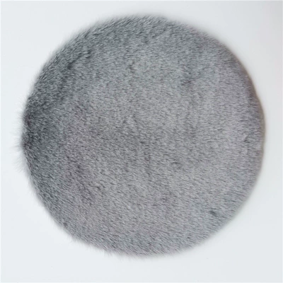 Plush Foot Pad, Bedroom Mat, Ayaqaltılar (Kovriklər) - standard-large-gray-circle-diameter-18cm