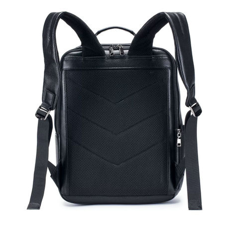 Genuine leather backpack for men, versatile for business commuting, large capacity, multifunctional genuine cowhide 15-inch high-end computer backpack