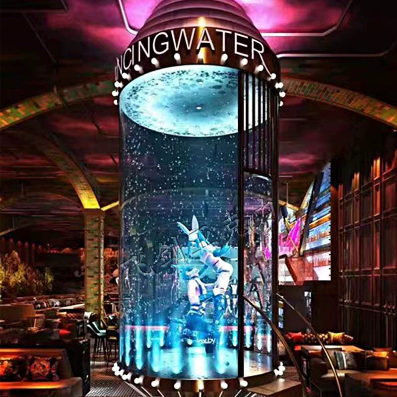 Acrylic marine aquarium, organic glass tunnel