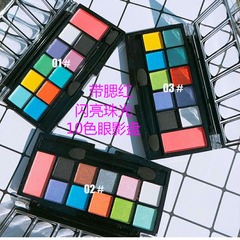 Holiday Makeup Day Eyeshadow Palette 10 Colors Glitter Matte Eyeshadow 8081 Blush Stage Makeup Performance