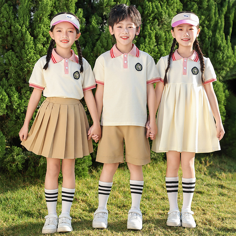 幼兒園園服新款小學生校服套裝寬鬆運動裝班服三件套老師服春秋款