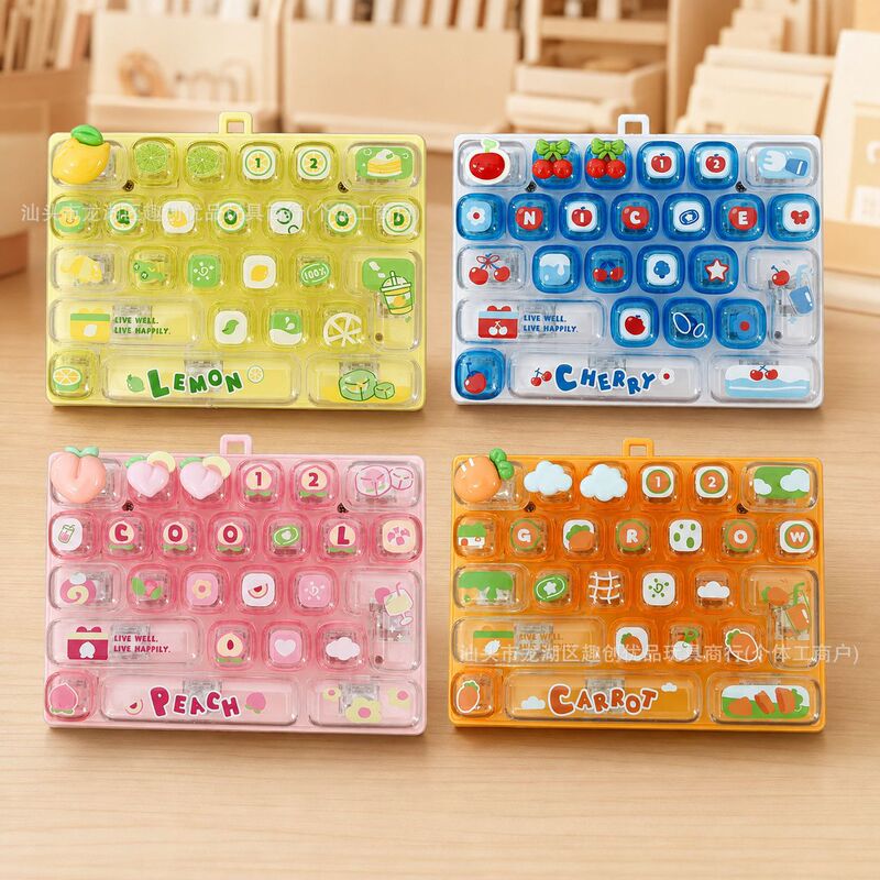 Creative 26-key stress-relieving keyboard, fruit-themed party, a healing and fun gadget, a popular cross-border item, a small gift or accessory