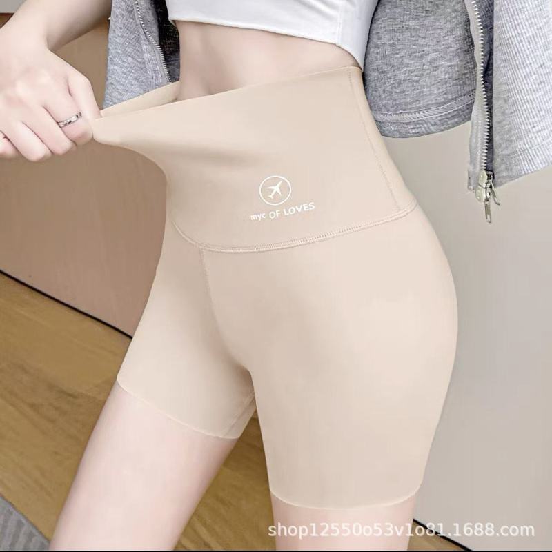 三分瑜伽鲨鱼健美短裤女防走光打底裤卷边安全外穿光腿批发立体|undefined