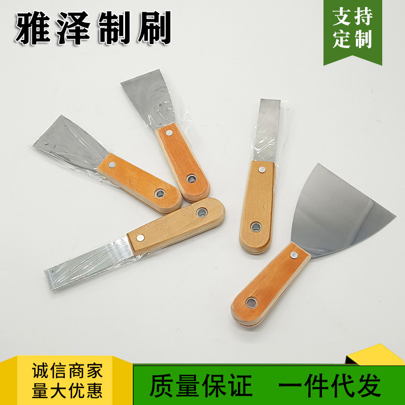 Manufacturers sell various specifications of 3 inch shovel blade indoor decoration cleaning with poplar handle putty knife