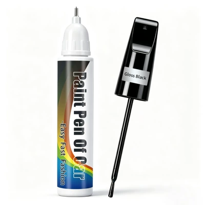 Avtomobil boya qələmləri, Touch-Up Paint Pen Tire Marker - 12ml-touch-up-paint-pen-gloss-black