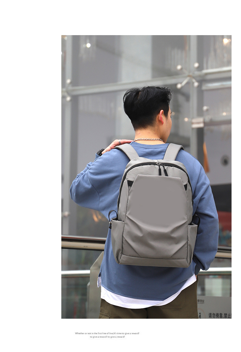 Wholesale New Men's Computer Backpack Casual Travel Backpack Simple Men's Backpack display picture 7