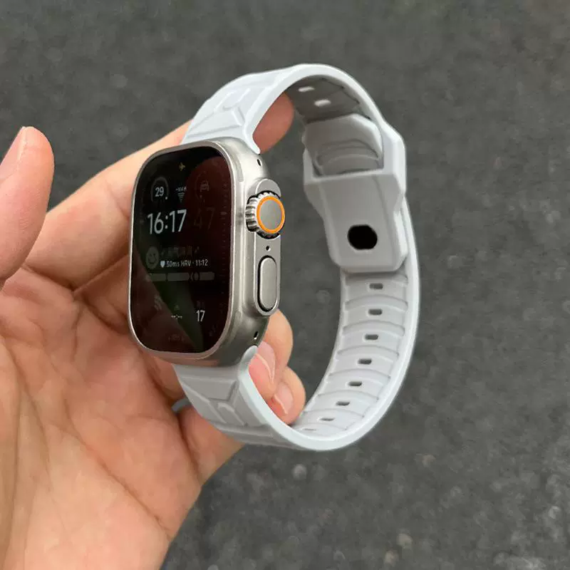 Подходит для ремешка iWatch8 S9 Apple Watch Applewatch9 поколения SE7632SE силиконовый механизм 45 мм