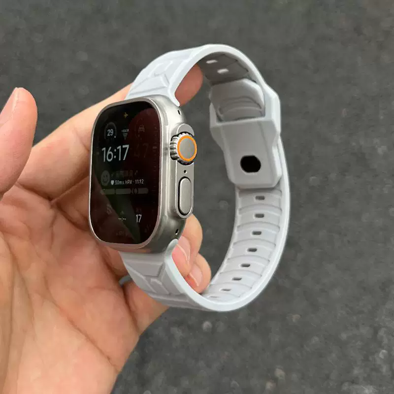 Подходит для ремешка iWatch8 S9 Apple Watch Applewatch9 поколения SE7632SE силиконовый механизм 45 мм