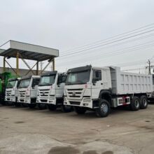 现车左驾中国重汽豪6×4自卸车371/375马力沃HOWO大泵翻斗工程车