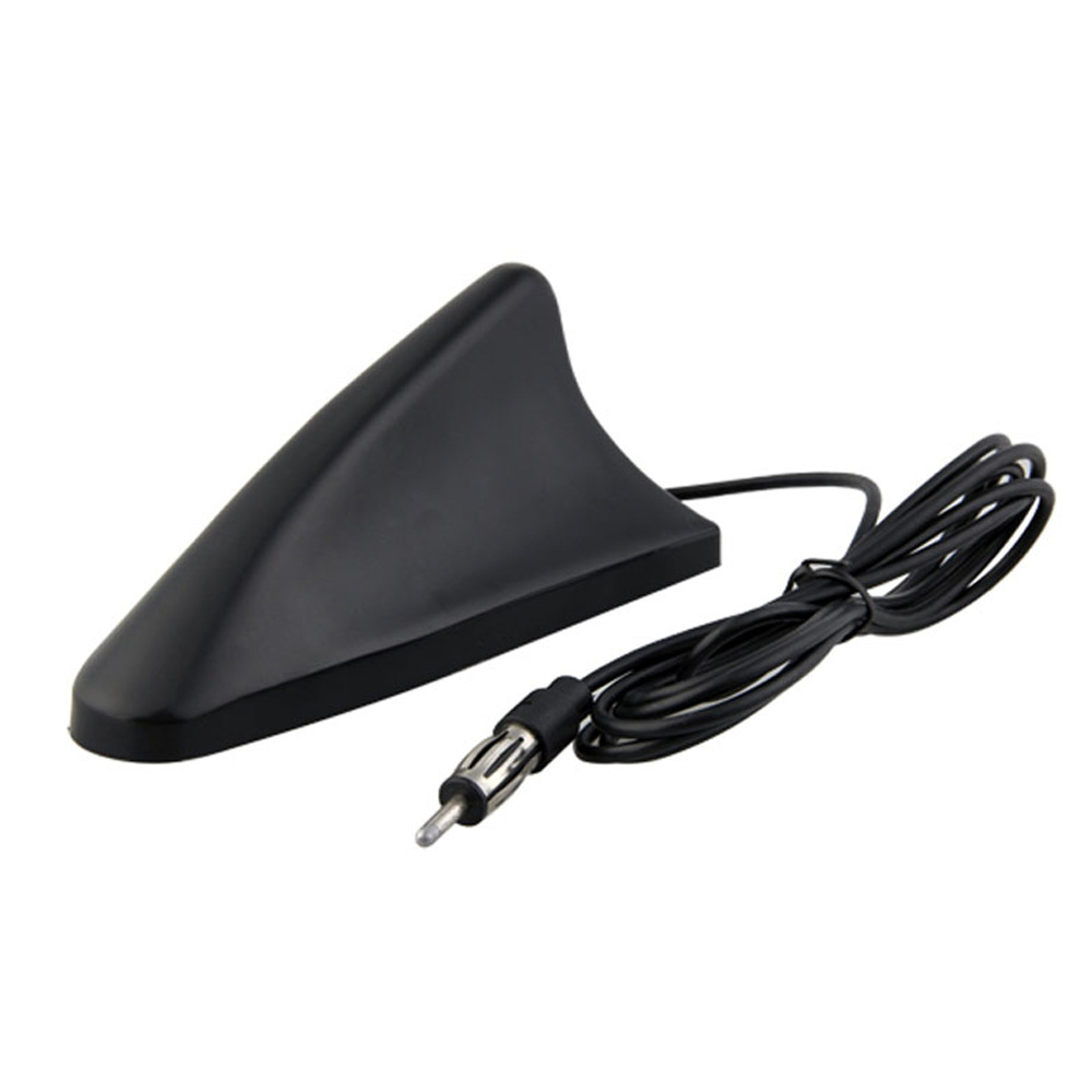Suitable for Suv Truck Shark Fin Car Antenna (with Adhesive Base) Black Radio Antenna