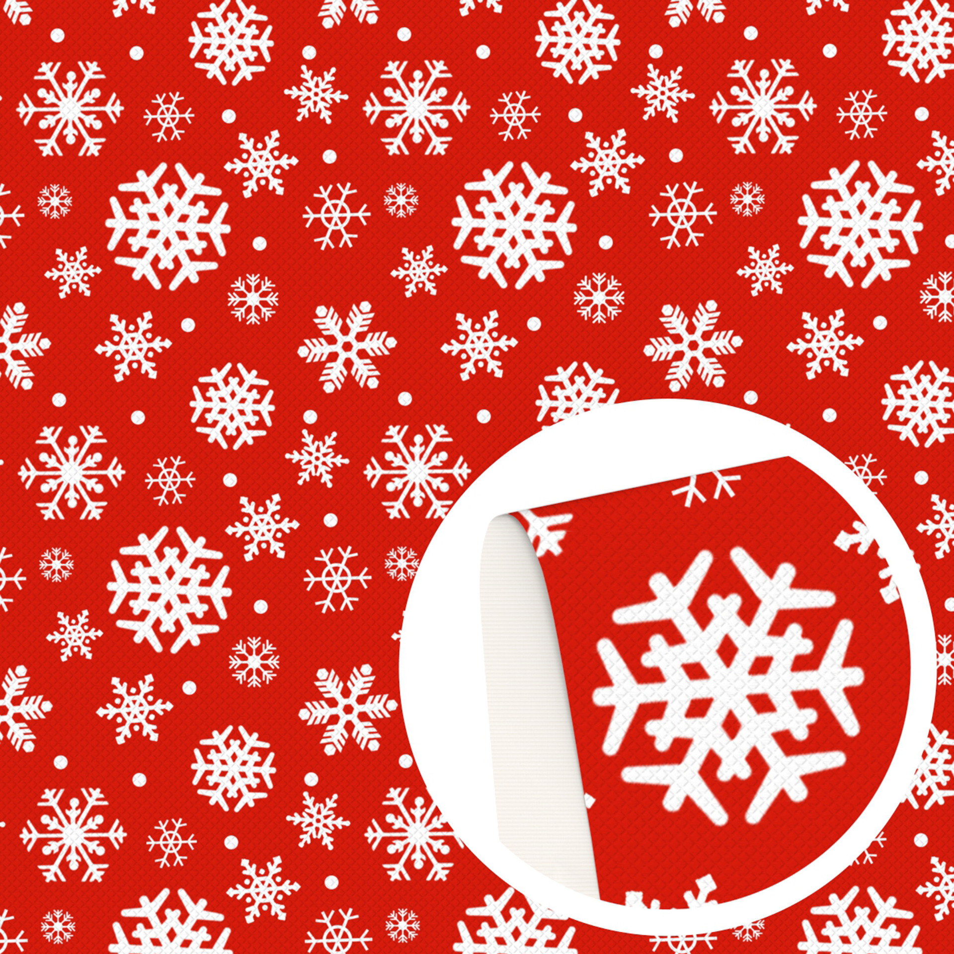 クリスマス雪花模様の薄いポリエステル綿や四面弾ニット生地のプリント生地手作りdiyシャツスカート服装生地