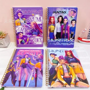 Foreign trade K-POP Witch Hunter Group A5 coil notebook creative peripheral primary school student classroom notepad color page notebook