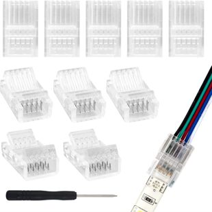 5Pin 10/12mmRGBW���⺸���۰匦��LED���lˮ���o���^����10PCS