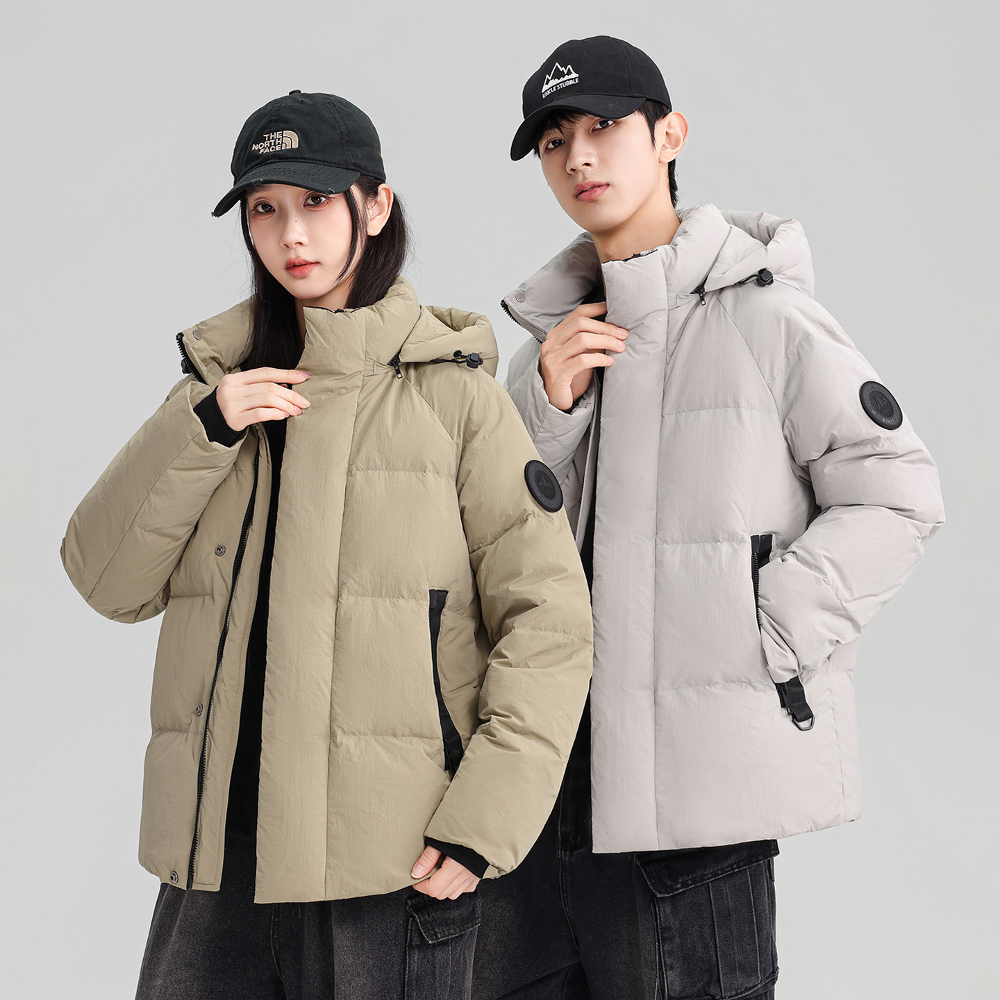 2025 nueva ropa de invierno chaqueta con sombrero de mujer ropa holgada estilo coreano chaqueta corta casual