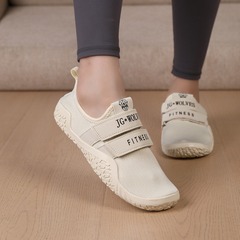 Magic Tape Fitness Shoes, Deadlift Squat Running Machine Shoes, Soft Sole Yoga Indoor Comprehensive Dancing Training Shoes