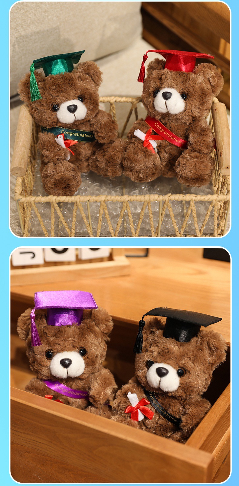 Graduation Teddy Bear For Kindergarten Primary And College Degrees_voghion.com