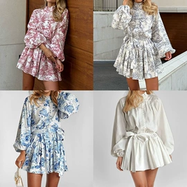 连衣裙;时尚休闲套装;女士连体裤