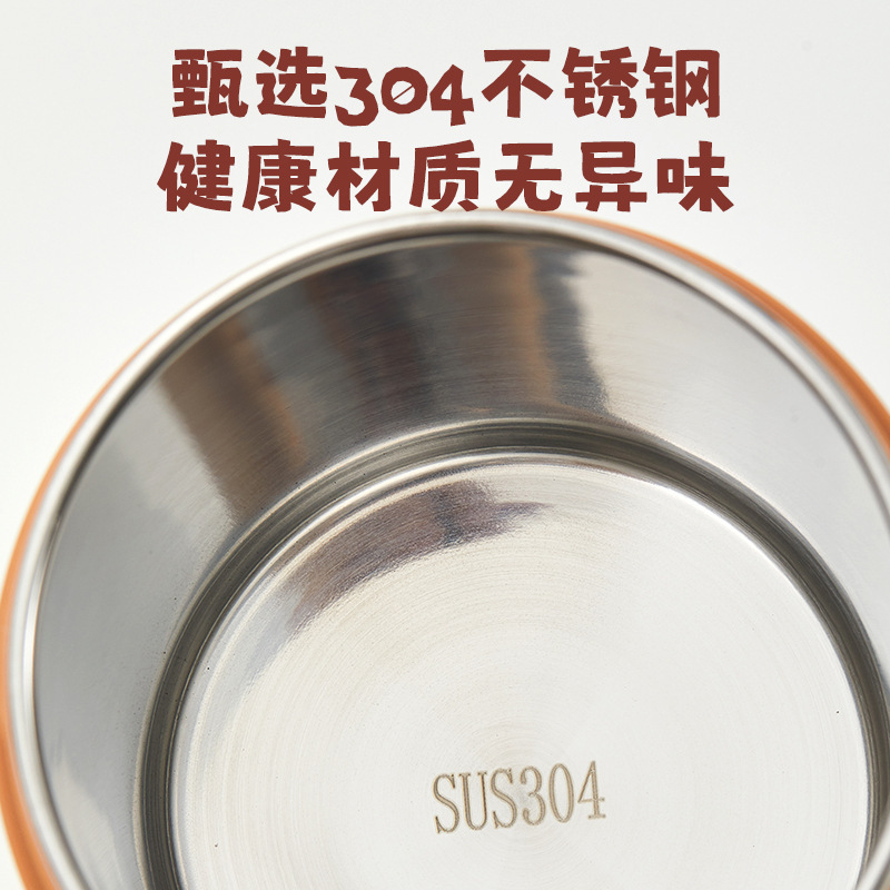 粤帝斯直供 上班族学生外带汤粥杯304不锈钢燕麦杯便携早餐杯跨境|undefined