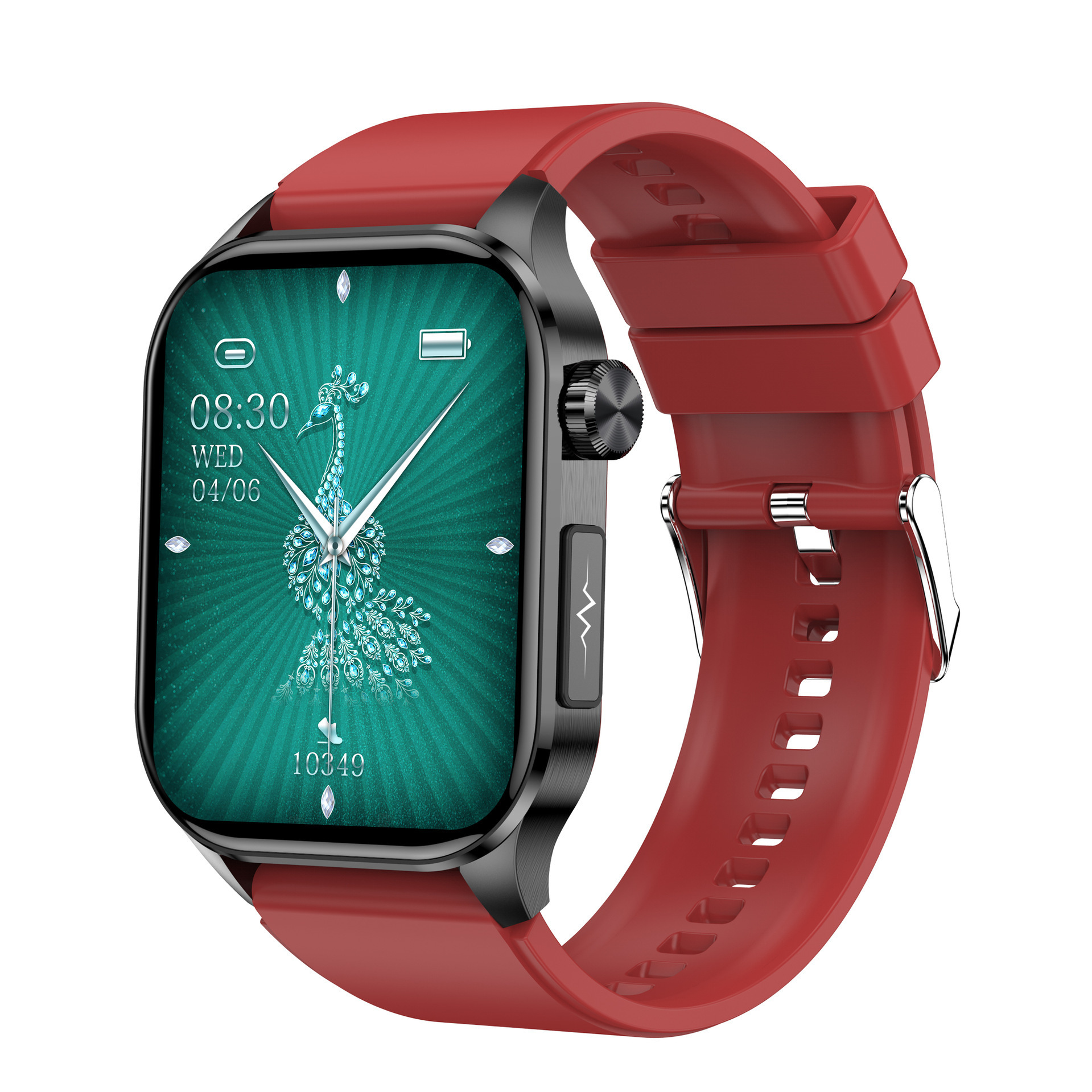 Unisex-Smartwatch mit EKG, Blutdruck- und Herzfrequenzmessung, 2,04-Zoll-AMOLED-Display, Schrittzähler, Business-Luxus-/Sport-Stil_voghion.com